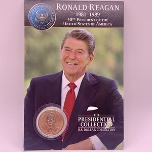 Collectible & Unopened Ronald Reagan U.S. Presidential Dollar Souvenir Coin